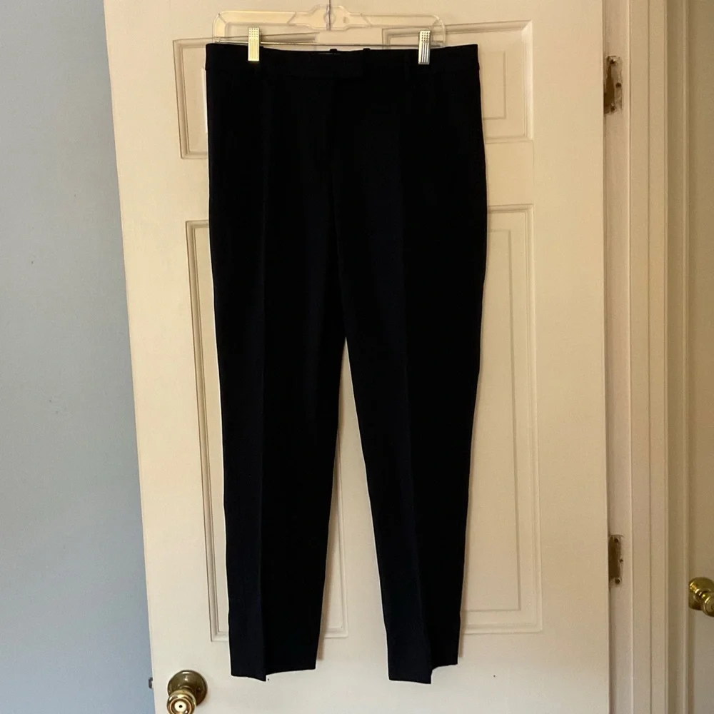 J.Crew Maddie pant in two-way stretch cotton Navy Blue Size 8 NWT Office Work - Picture 2 of 9